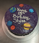 Galaxy and Planet Buttercream Transfer