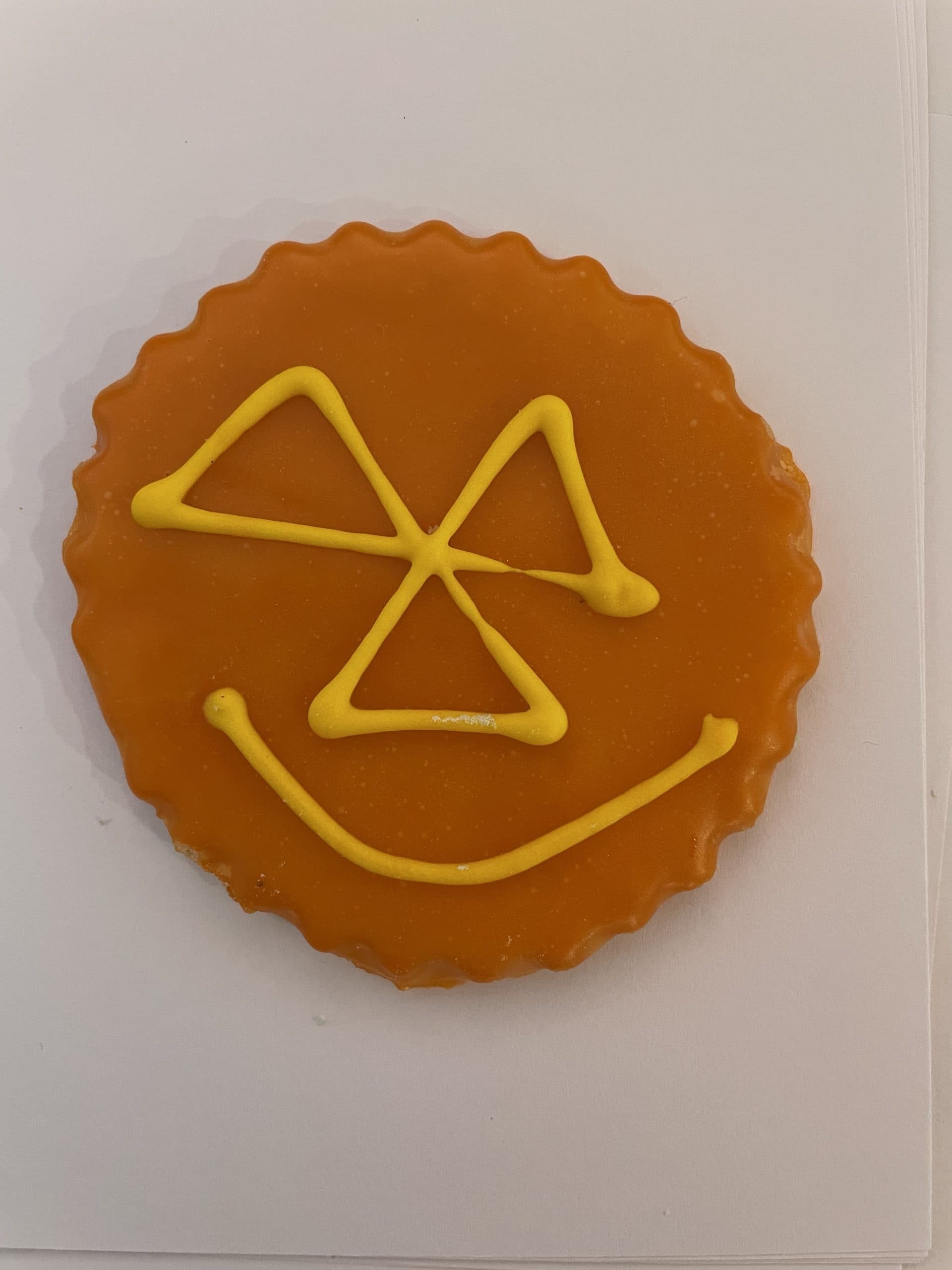 Pumpkin Face Sugar Cookie